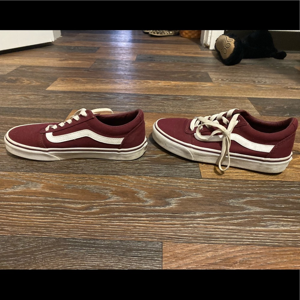 Burgundy Vans